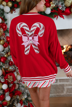 Load image into Gallery viewer, Candy Cane Cardigan
