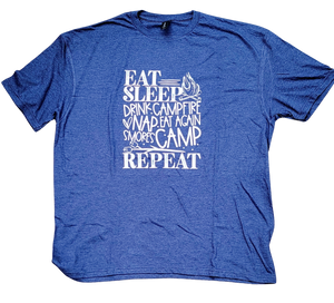 Eat Sleep Drink Camp Repeat Tee