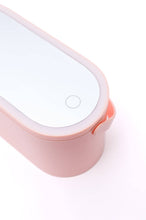 Load image into Gallery viewer, Portable Beauty Storage With LED Mirror: OS
