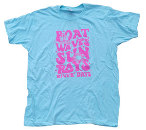 Boat Waves, Sun Rays, River Days Tee