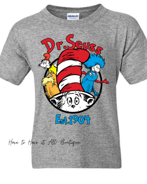 Gray Est 1904 Seuss Tee Preorder