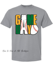 Load image into Gallery viewer, Green &amp; Gold Baseball Game Day Tee Preorder
