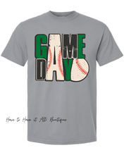 Load image into Gallery viewer, Green &amp; Black Baseball Game Day Tee Preorder
