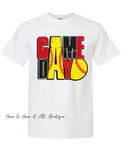 Load image into Gallery viewer, Red &amp; Black Softball Game Day Tee Preorder

