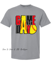 Load image into Gallery viewer, Red &amp; Black Softball Game Day Tee Preorder
