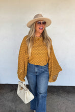 Load image into Gallery viewer, Mustard Bell Sleeve Top
