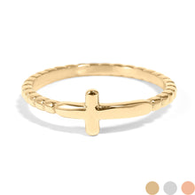 Load image into Gallery viewer, Beaded Cross Ring
