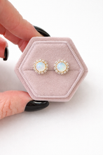 Load image into Gallery viewer, Vintage Opal Studs (gold or silver)
