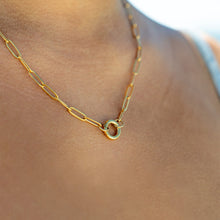 Load image into Gallery viewer, Paperclip Charm Holder Necklace
