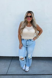 Blakely Hailey Distressed Crop