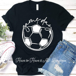 Soccer Gameday Script Tee