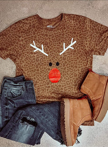 OMG Leopard Rudolph Tee PREORDER