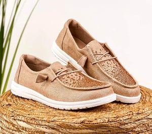 DOOR BUSTER Tan Waterdrop Sneaker