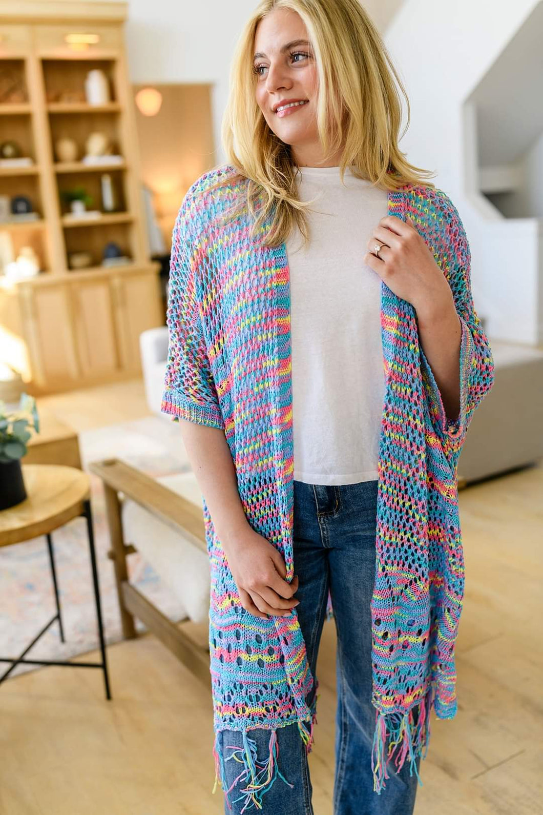 Confetti Crochet Kimono