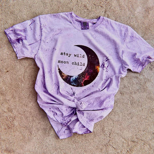 Stay Wild Moon Child Color Blast Tee