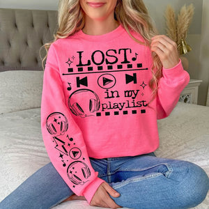 Lost in My Playlist Sweatshirt Preorder
