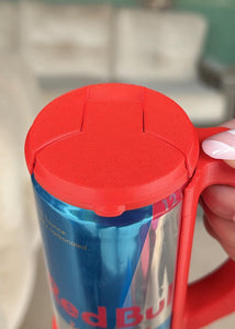 12 oz Slim Can Handle with lid.