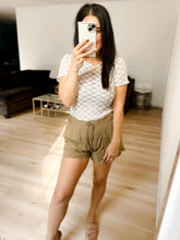 Load image into Gallery viewer, Checkered Daisy Mesh Top
