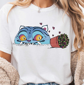 Adult Derpy Cat Sweatshirt or Tshirt Preorder