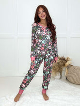 Load image into Gallery viewer, Paw Print Floral Gown or Jogger Set Preorder
