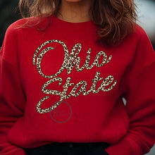 Load image into Gallery viewer, Leopard Ohio State Sweatshirt Preorder
