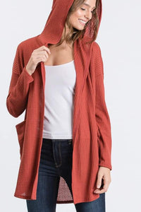 Waffle Knit Cardigan