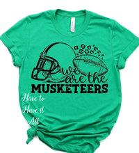 Load image into Gallery viewer, We are Musketeers Football Tee
