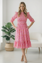 Load image into Gallery viewer, Kari Pink Midi Dress
