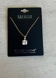 CZ Solitaire Necklace