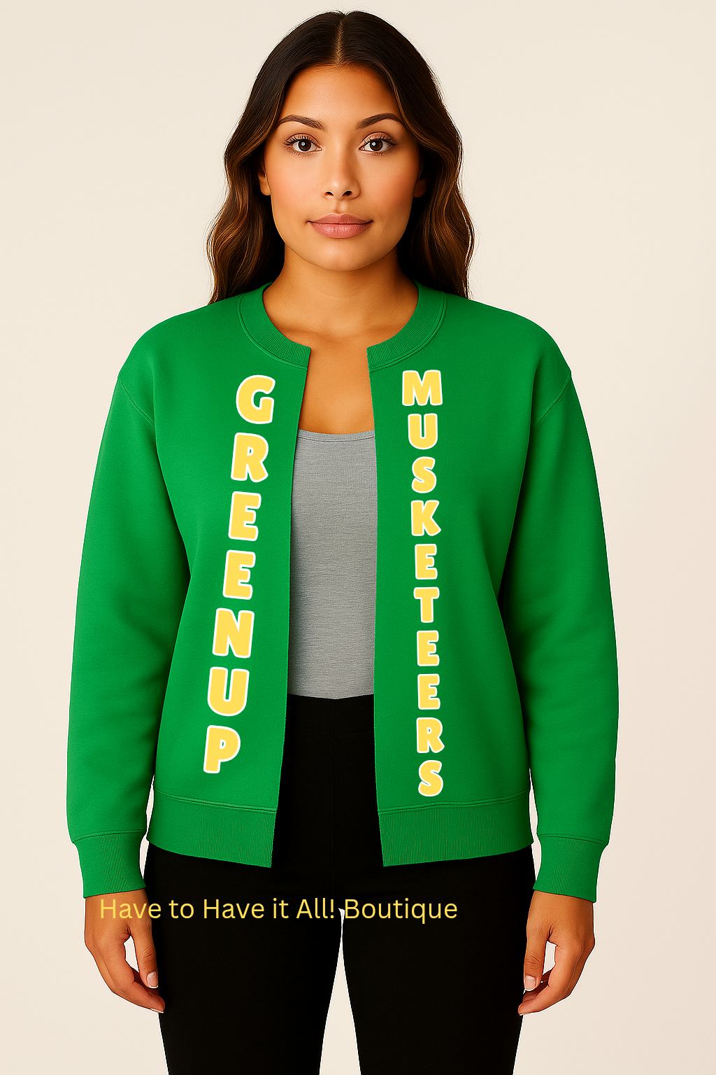 Greenup Raw Sweatshirt Cardigan Preorder