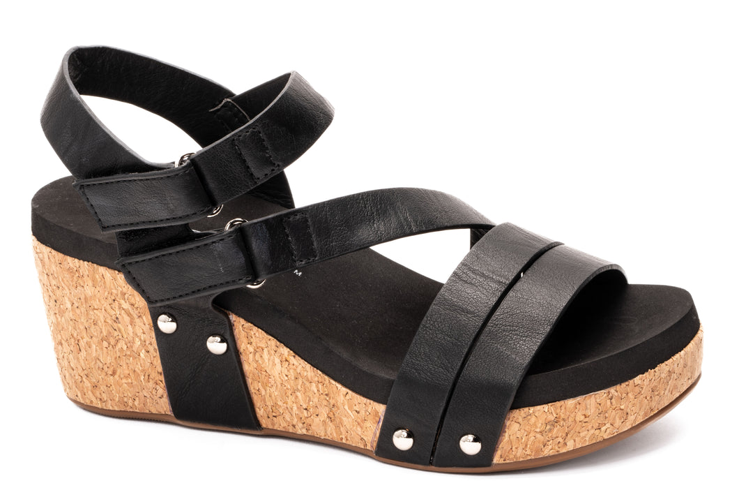 Corky's Black Giggle Sandal