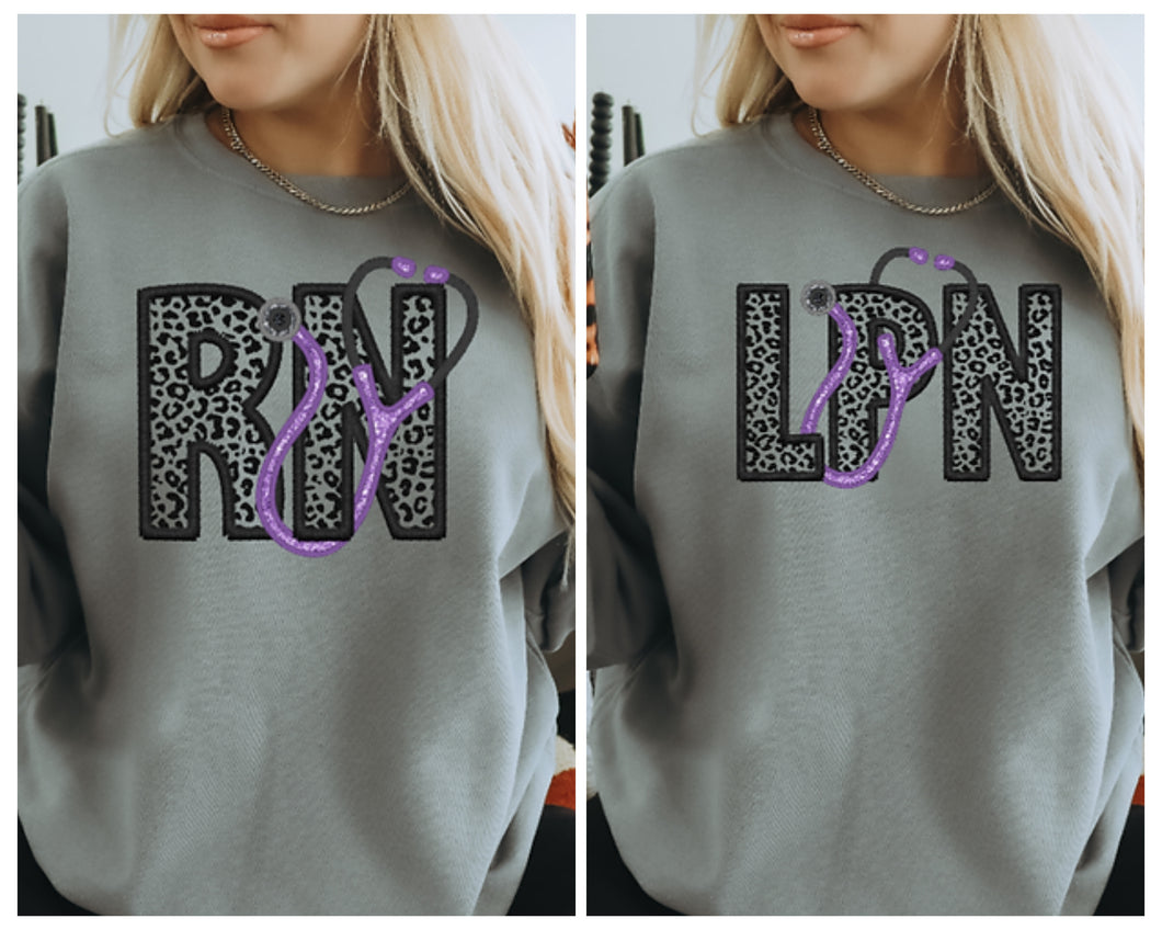 Faux Embroidery Profession Sweatshirt PREORDER