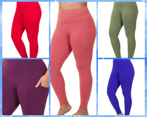 Breathable Cotton Pocket Leggings