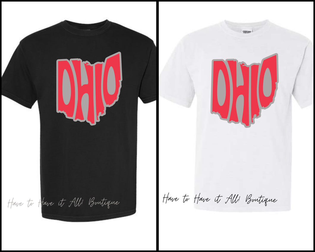 Ohio Tee PREORDER (pick comfort Colors or bella)