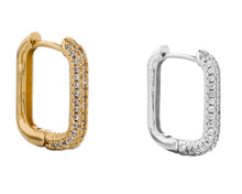 Load image into Gallery viewer, Gold Dipped Rectangle Earrings
