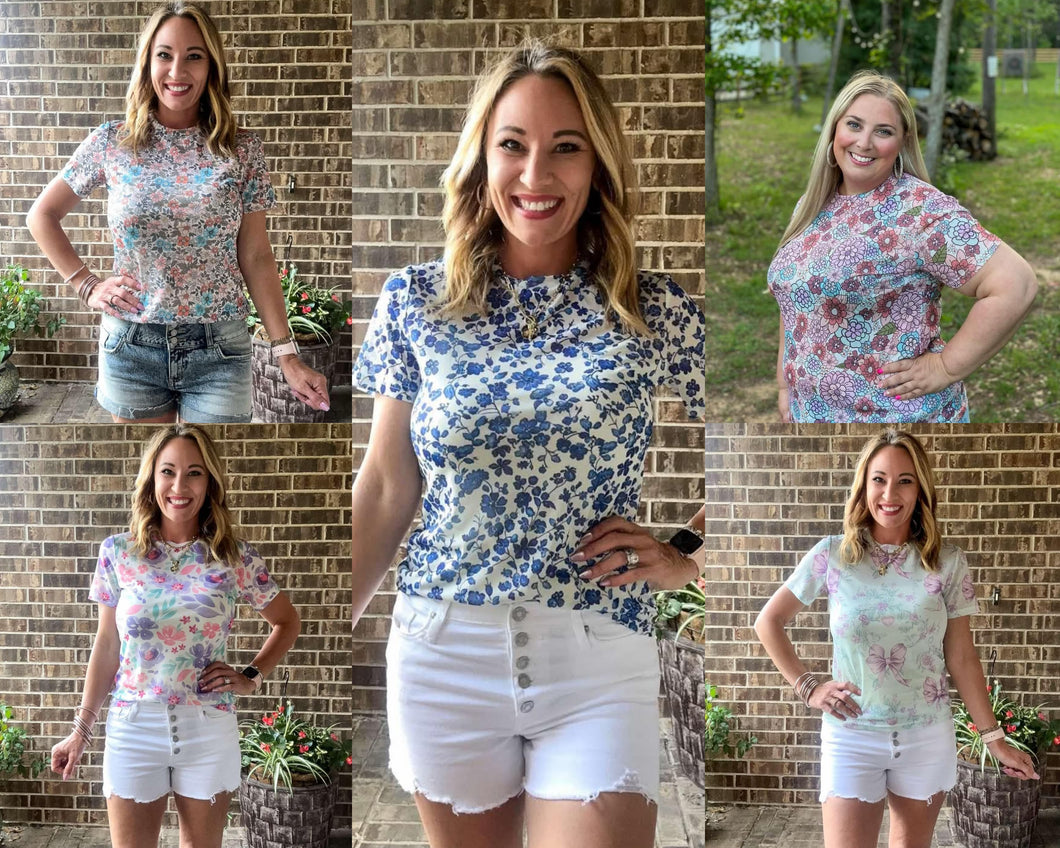 Short Sleeve Mesh Top