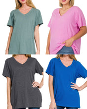 Load image into Gallery viewer, V Neck Cotton Boyfriend Tee
