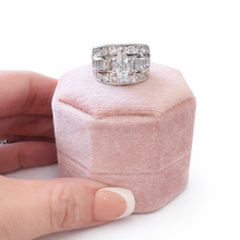 Load image into Gallery viewer, Victoria Silver Tone Stacked Ring Set
