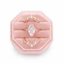 Load image into Gallery viewer, Rebecca 3 Piece Champaign Gold Ring Set Preorder

