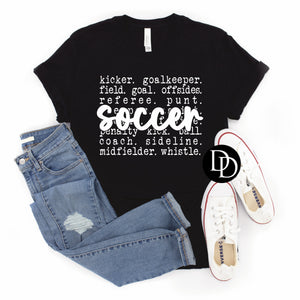 Soccer Typography Tee