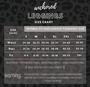 Anchored Luxury Compression Leggings with Pockets