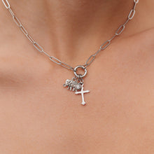 Load image into Gallery viewer, Paperclip Charm Holder Necklace
