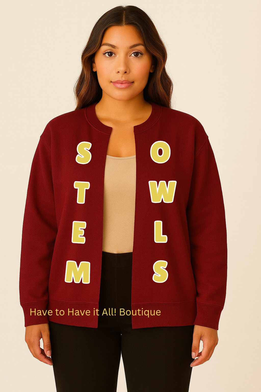 Stem Raw Sweatshirt Cardigan Preorder
