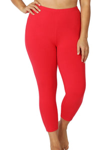 Color Z Cotton Capri Legging