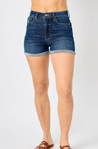 Judy Blue Tummy Control Cool Denim Shorts 150286