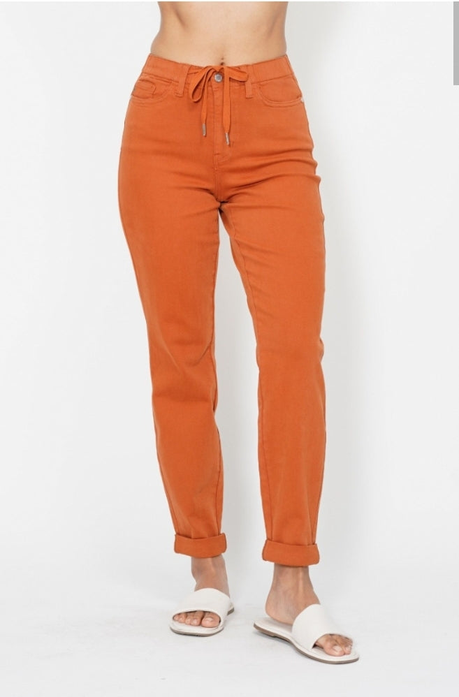 Burnt Orange Judy Blue Jogger Waitlist