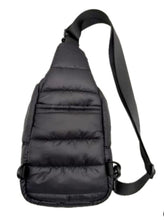 Load image into Gallery viewer, Black Puffer Sling Bag
