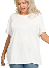 Load image into Gallery viewer, Round Neck Cotton Boyfriend Tee
