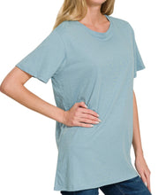 Load image into Gallery viewer, Round Neck Cotton Boyfriend Tee
