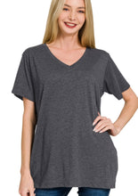 Load image into Gallery viewer, V Neck Cotton Boyfriend Tee
